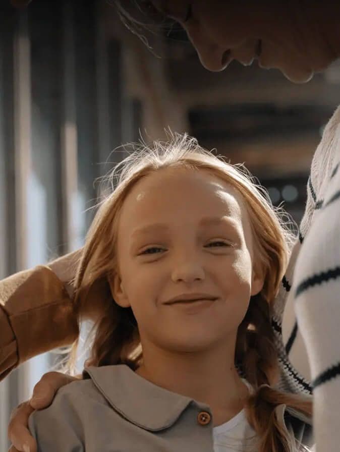 Girl smiling